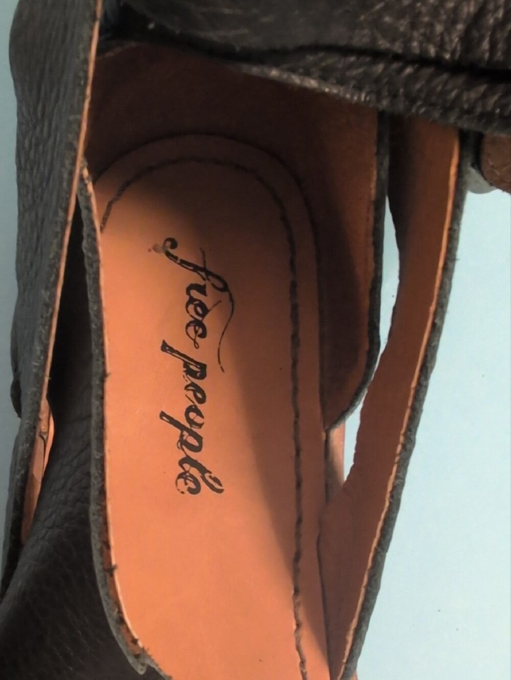 Free People, Black, Leather Ankle-Strap Gladiator Sandals, Size 39, U.S. 9 - Picture 7 of 12
